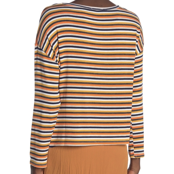 Lumiere Crew Neck Striped Rainbow sweater - Picture 9 of 9